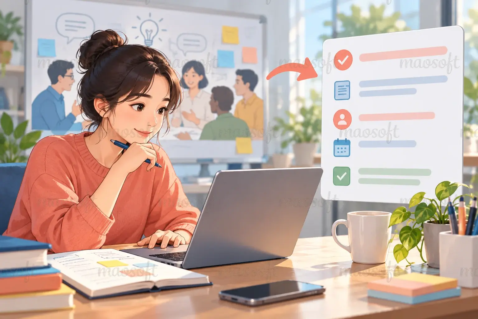 Minh họa: biến ý chung thành việc có thể bắt đầu