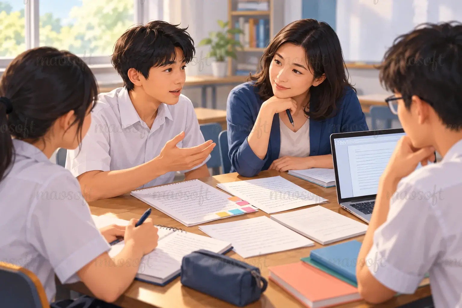 Minh họa: khi nghi ngờ, trao đổi về cách làm