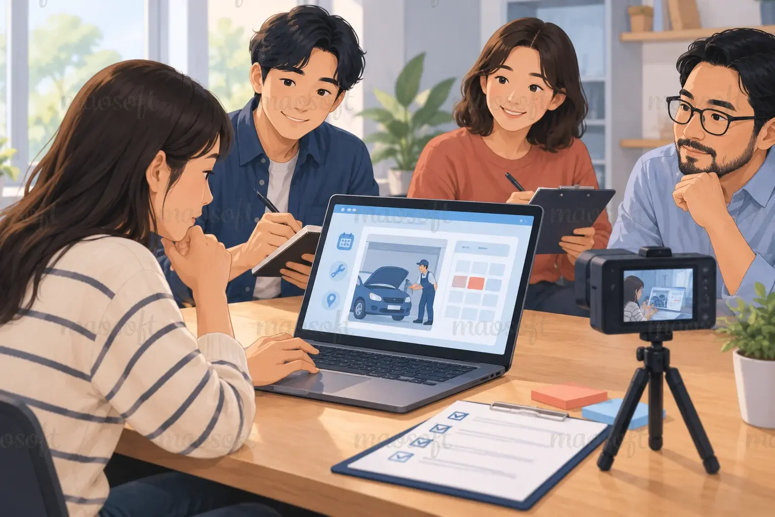 Minh họa: chuẩn bị buổi thử trước khi mời người dùng