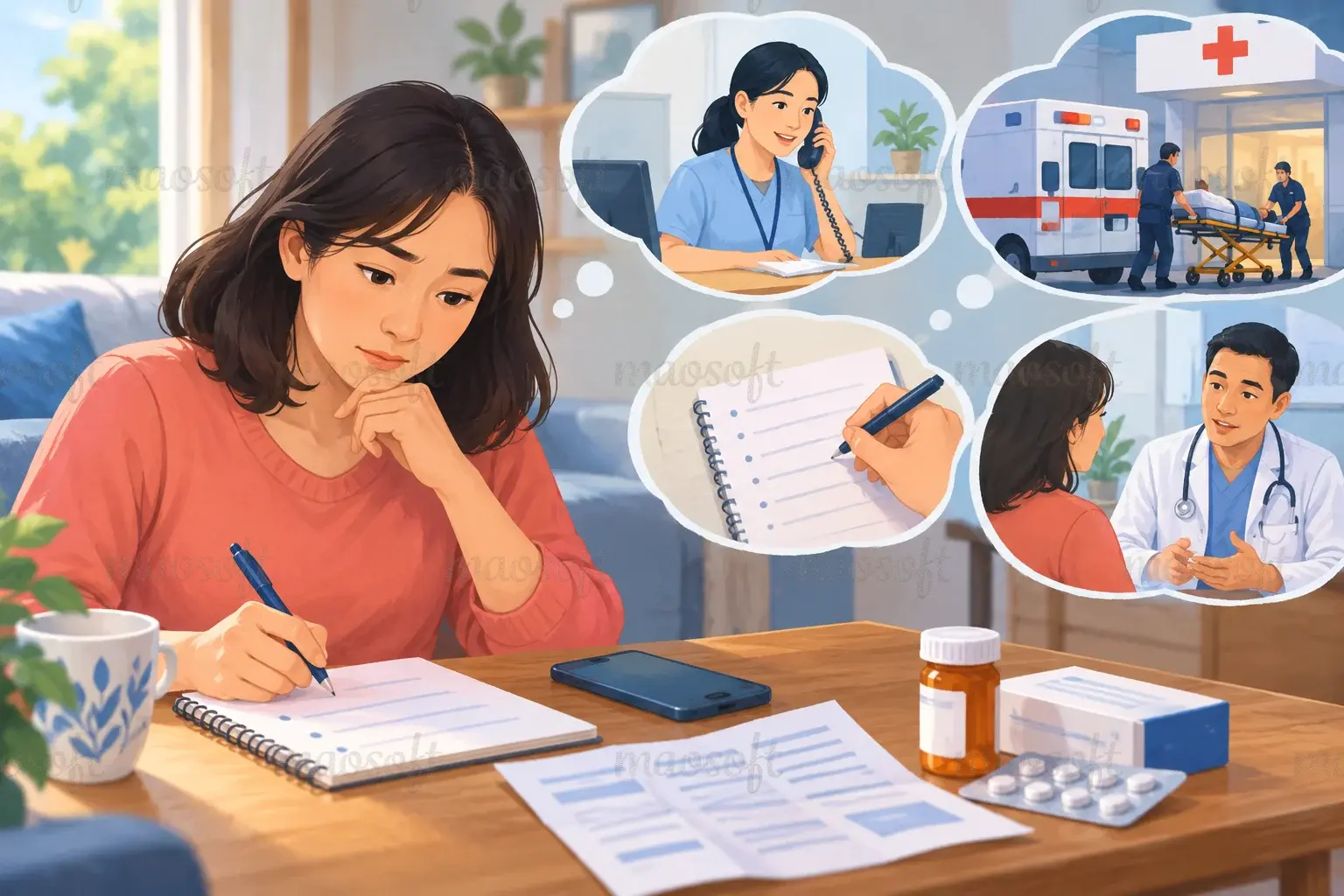 Minh họa: vậy dùng chatbot ra sao khi đang lo?