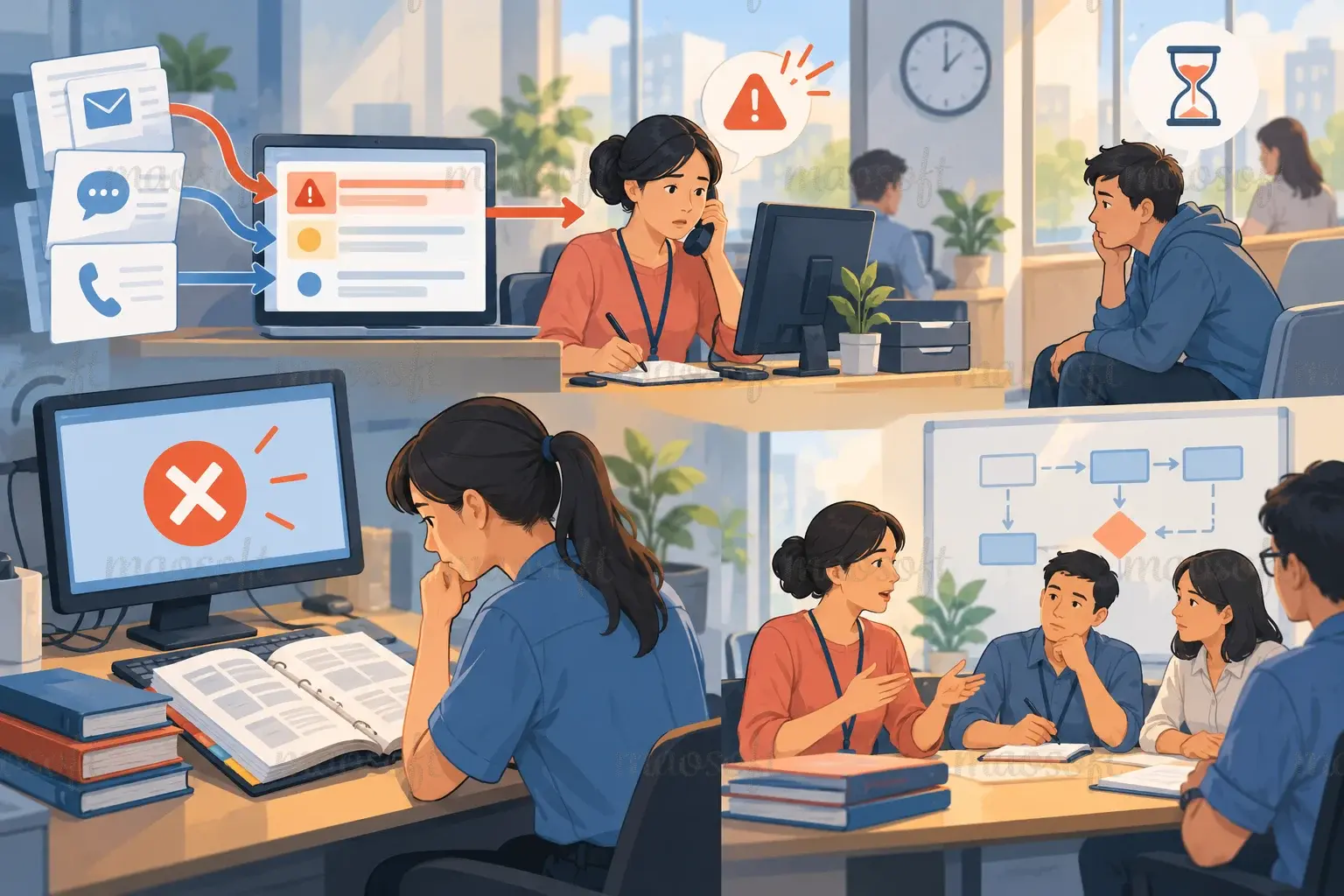 Minh họa: phần việc khó thường nằm giữa hai bước