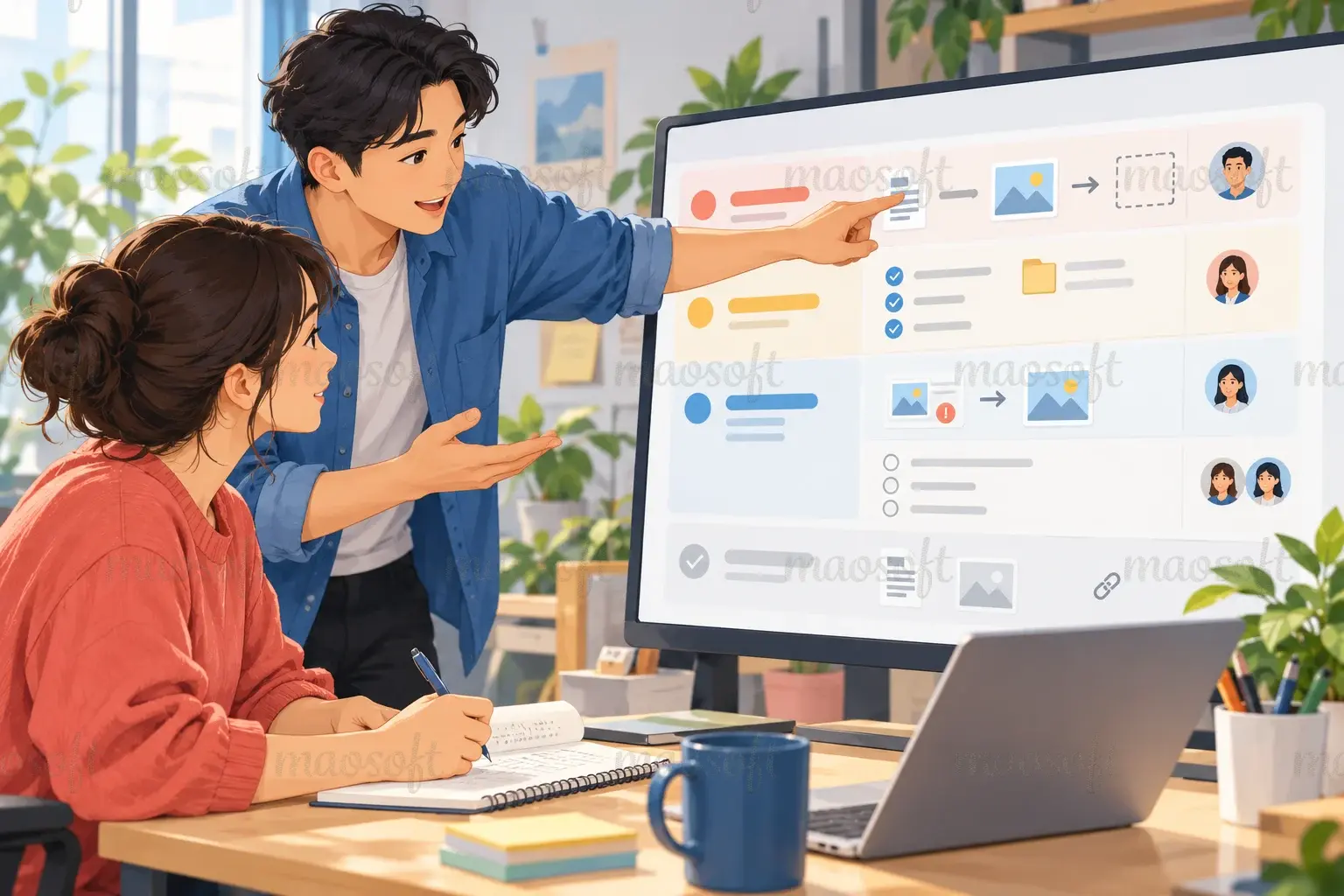 Minh họa: Bắt đầu bằng việc đang diễn ra