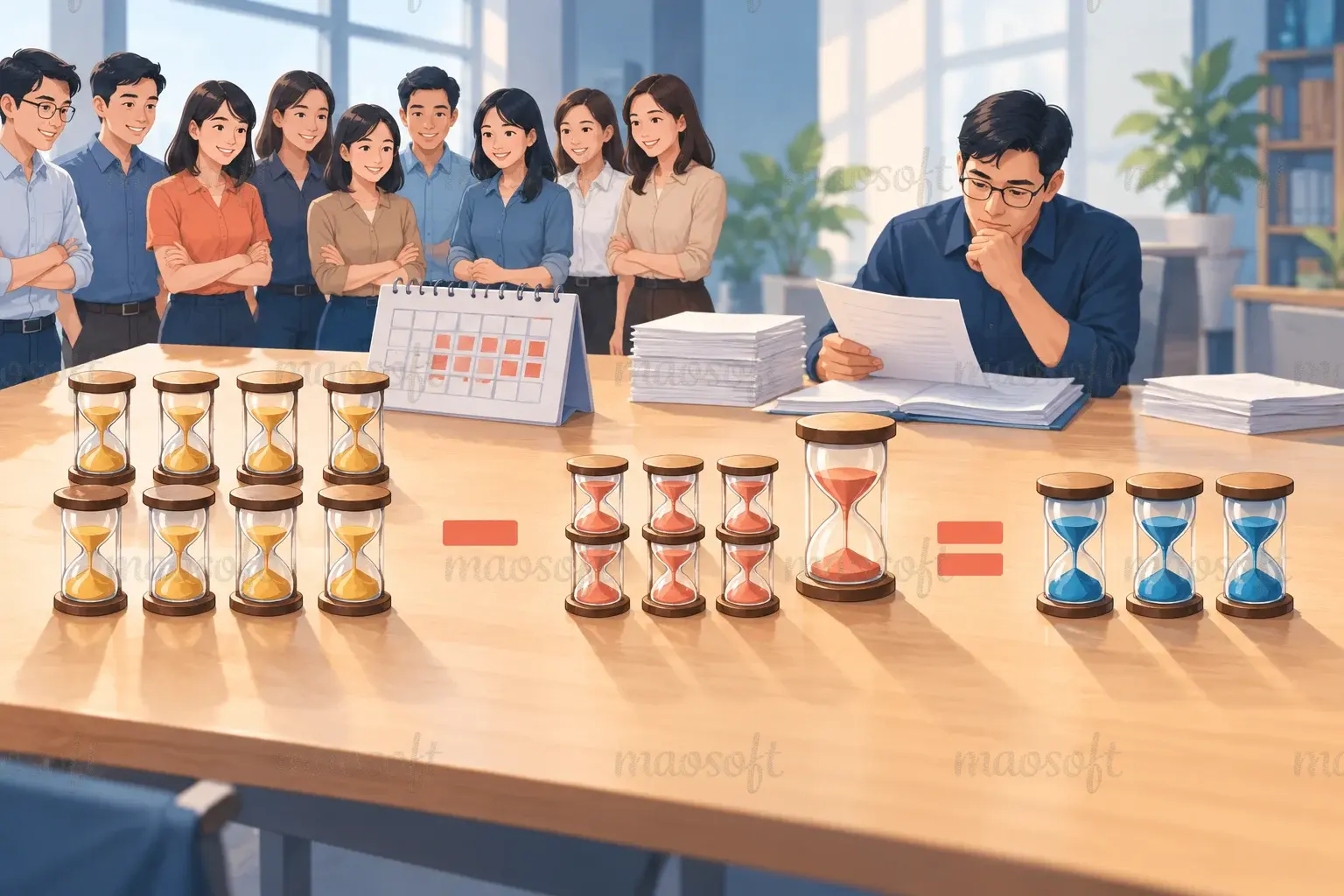 Minh họa: một phép tính giả định để nhìn rõ từng bước