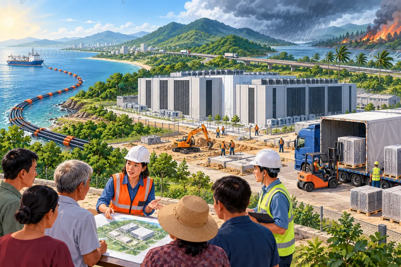 Xem kết nối và con người quanh khu vực