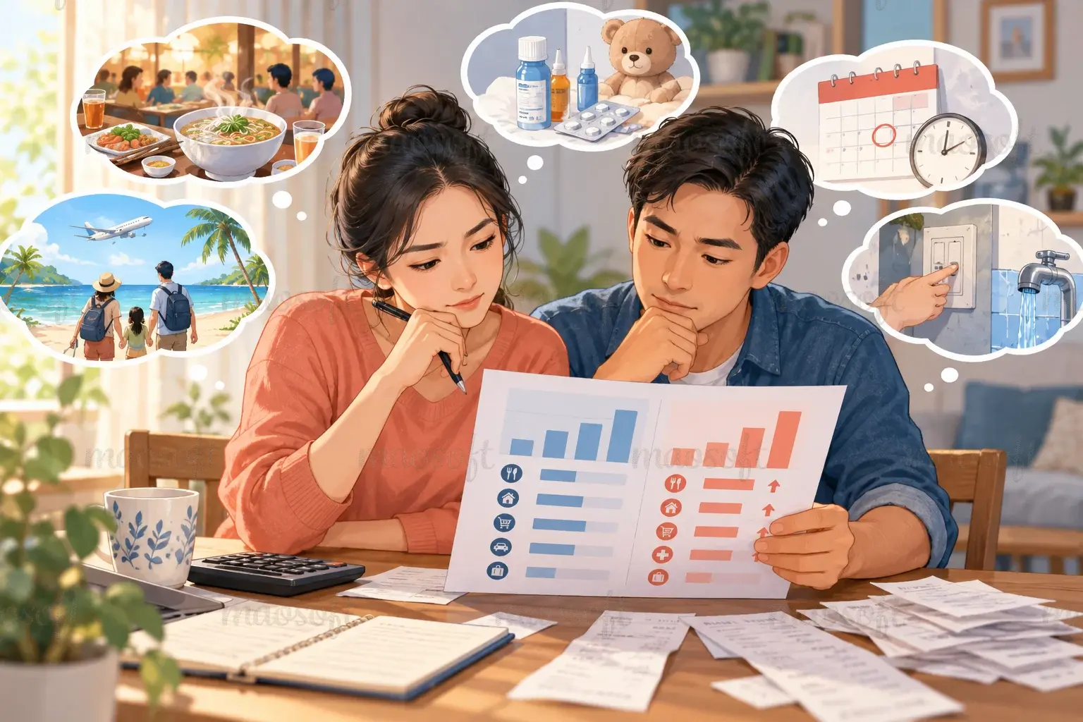 Khoản chưa xếp được thì ghi thêm bối cảnh