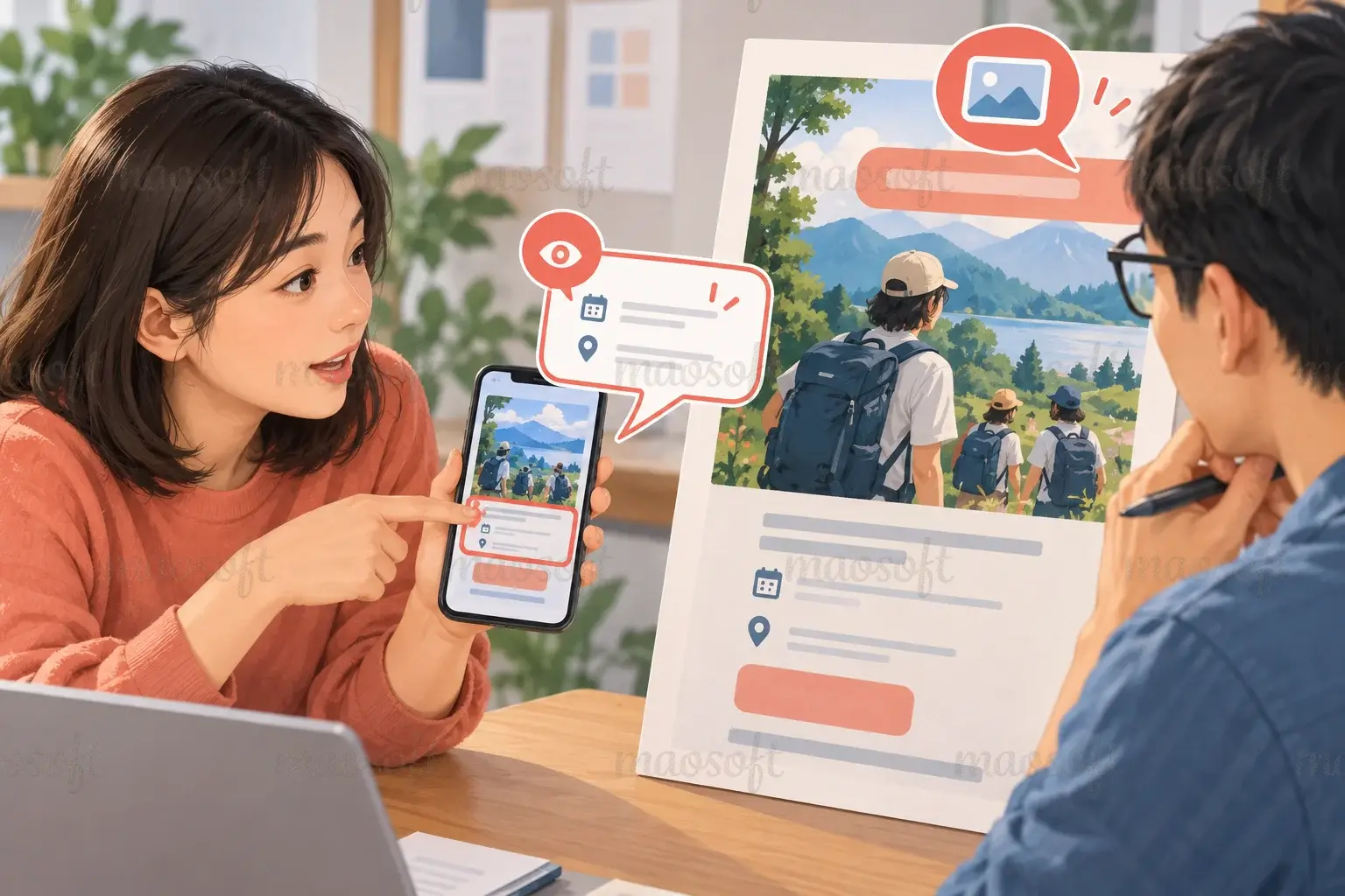 Minh họa: Nói điều mình đang nhìn thấy