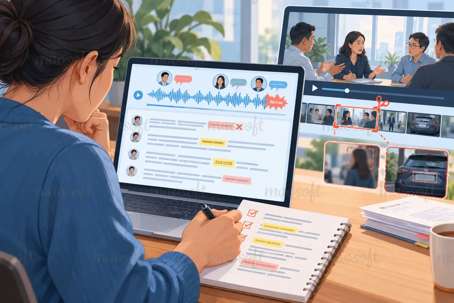 Với tiếng và video, kiểm lại trước khi gửi