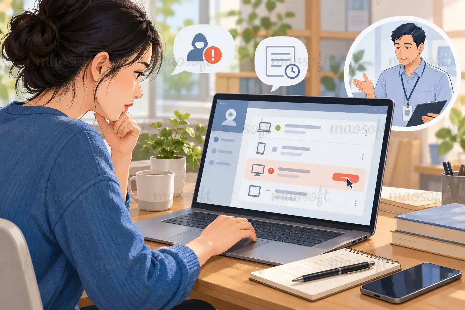 Minh họa: Khi có hoạt động mình không thực hiện