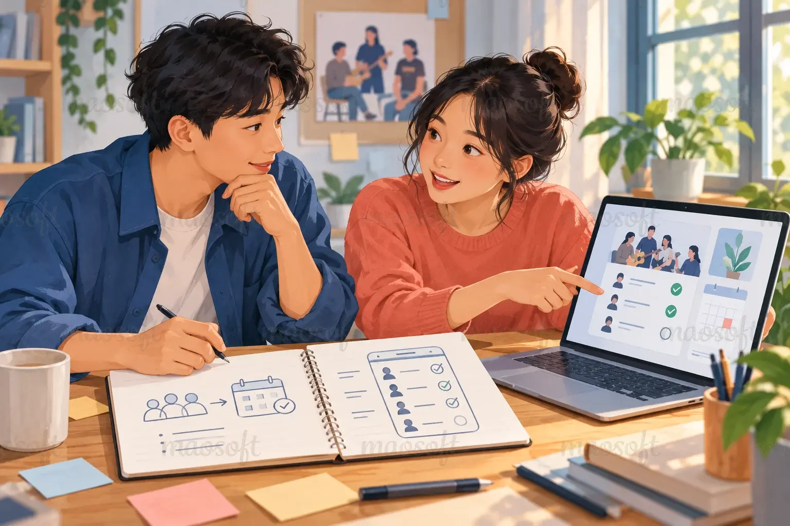 Minh họa: Chọn người dùng và việc họ cần làm
