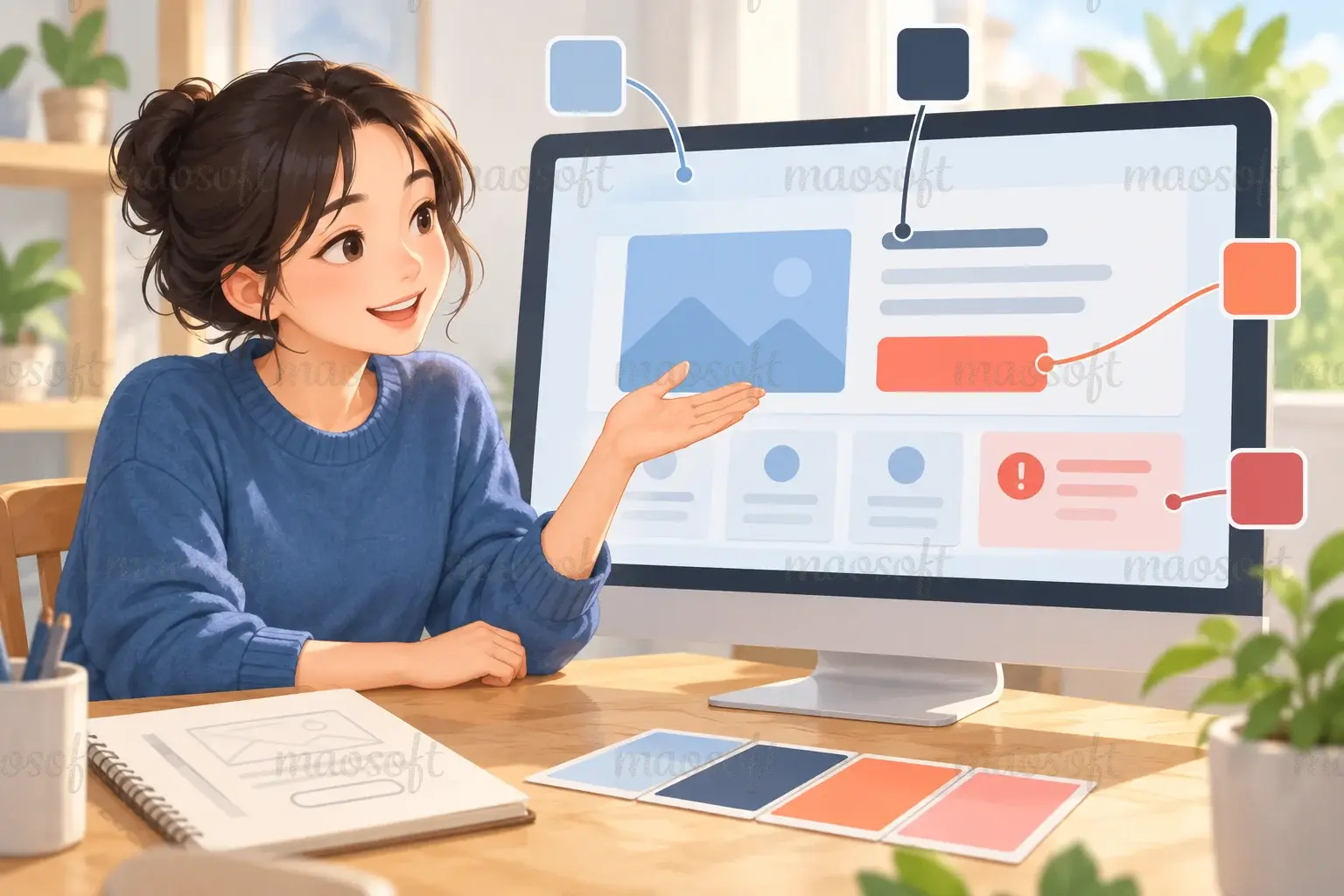 Minh họa: Chọn vai trò cho từng màu