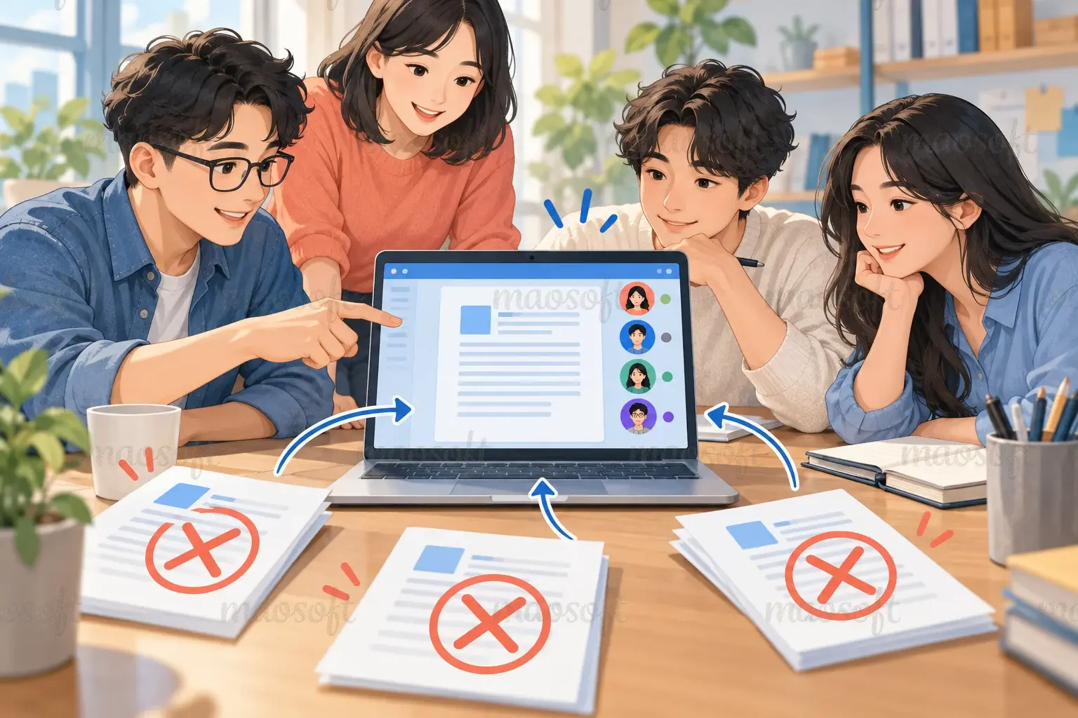 Minh họa: Có một bản làm việc chính