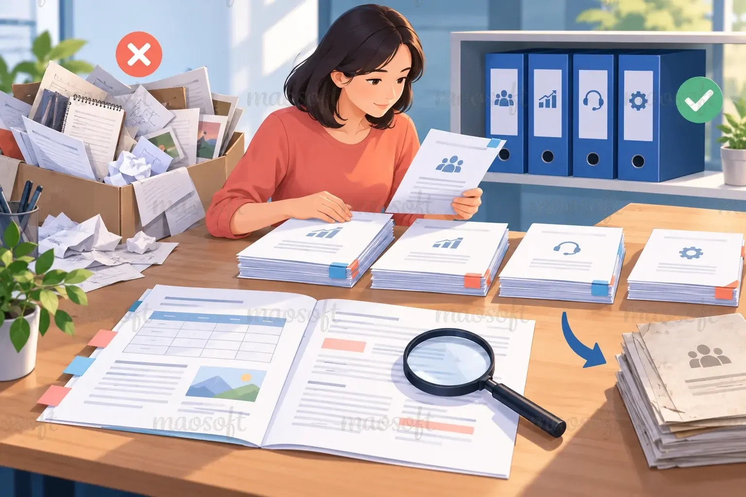 Minh họa: chuẩn bị tài liệu trước khi kết nối