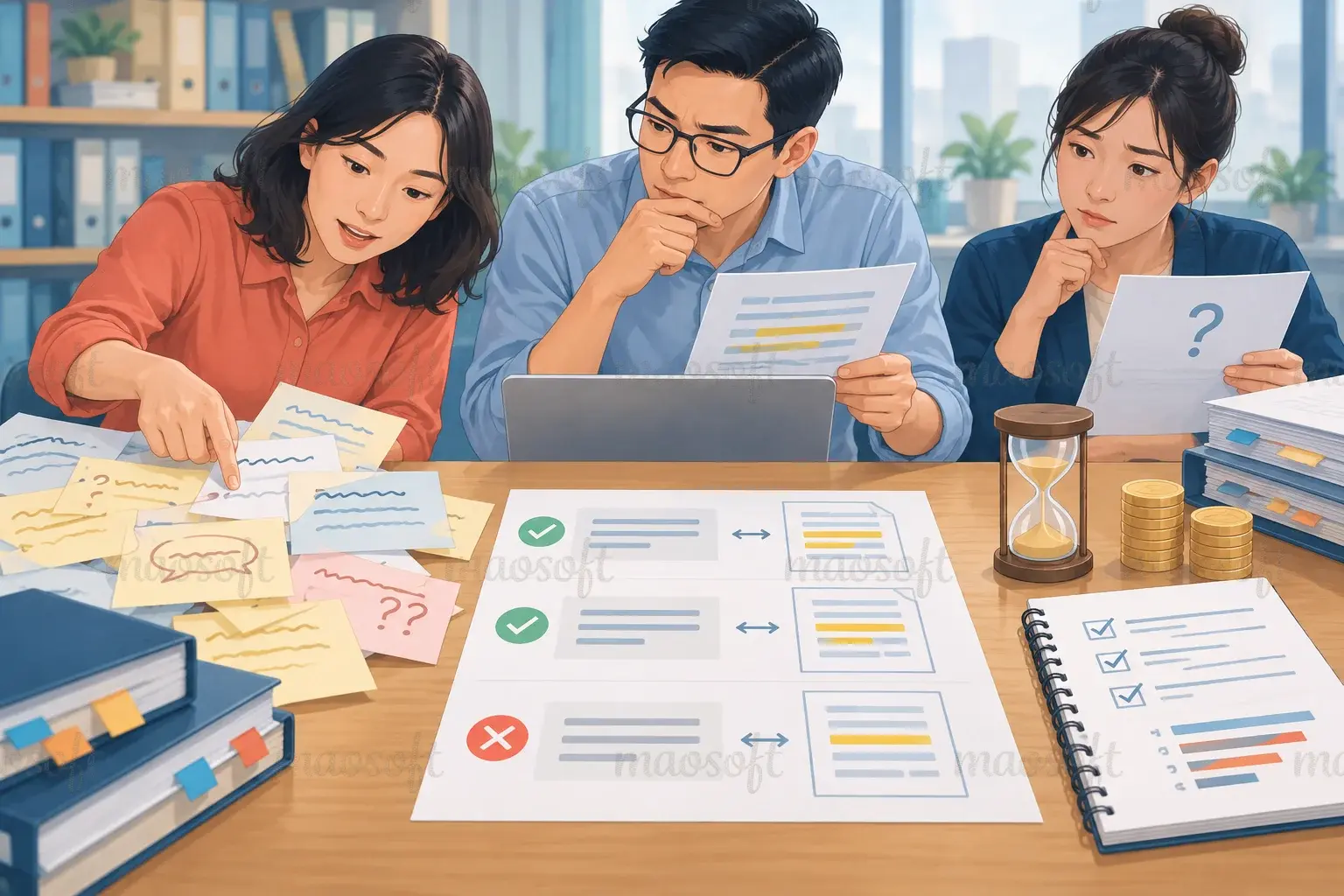 Minh họa: đo chất lượng bằng câu hỏi công việc thật