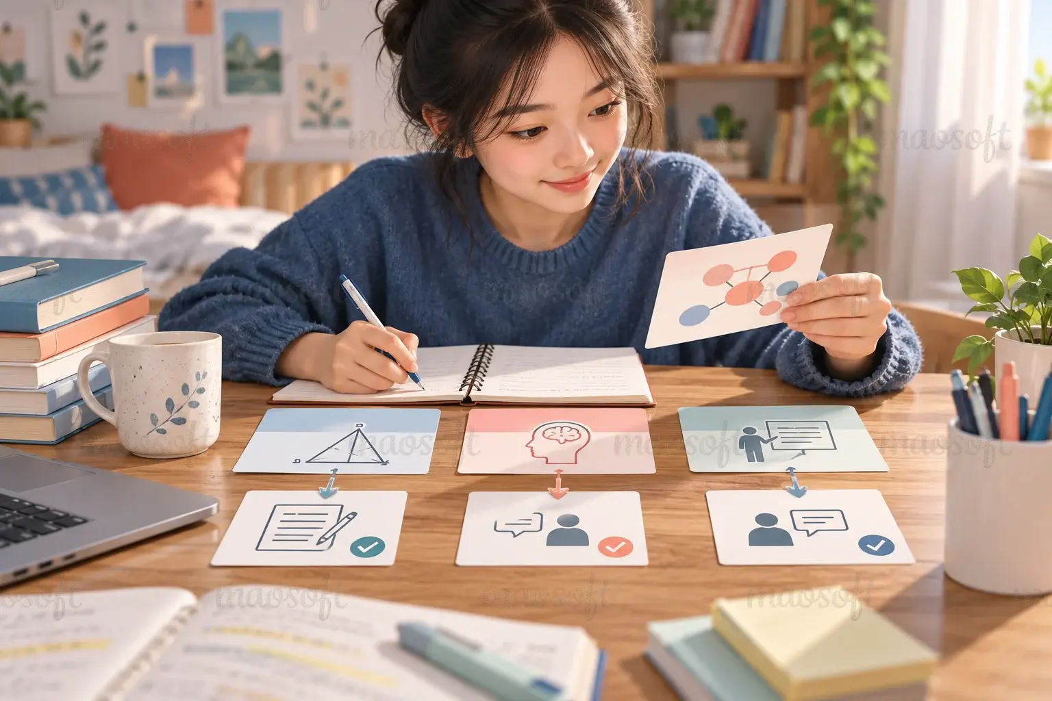 Minh họa: Chia nội dung theo phần có thể kiểm tra