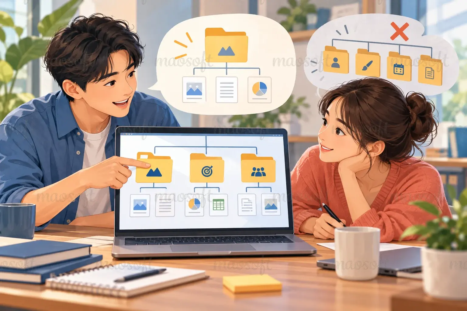 Minh họa: Chọn trục sắp xếp phù hợp