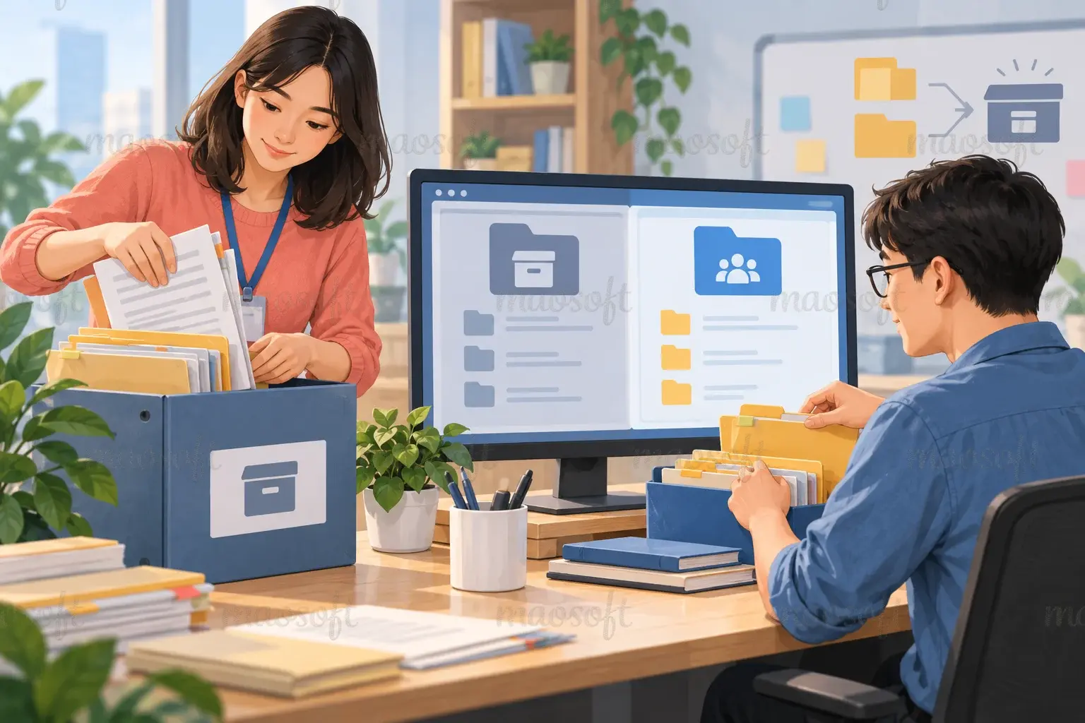 Minh họa: Có nơi lưu bản cũ và người chăm sóc