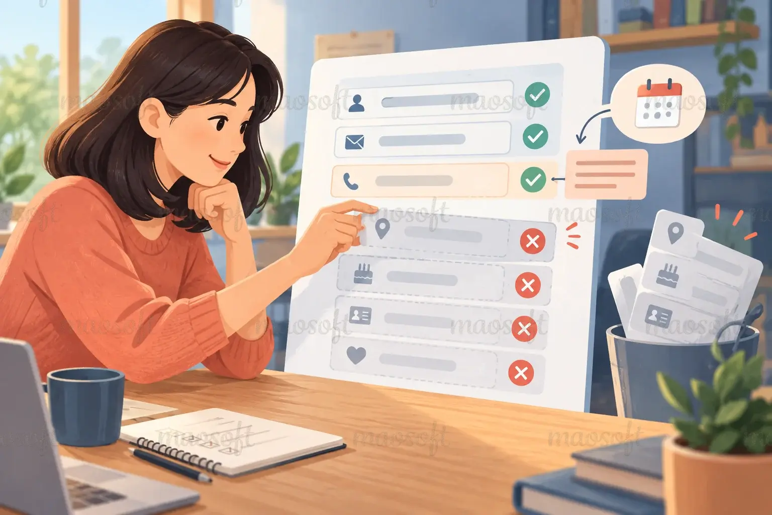 Minh họa: Chỉ hỏi điều có mục đích rõ
