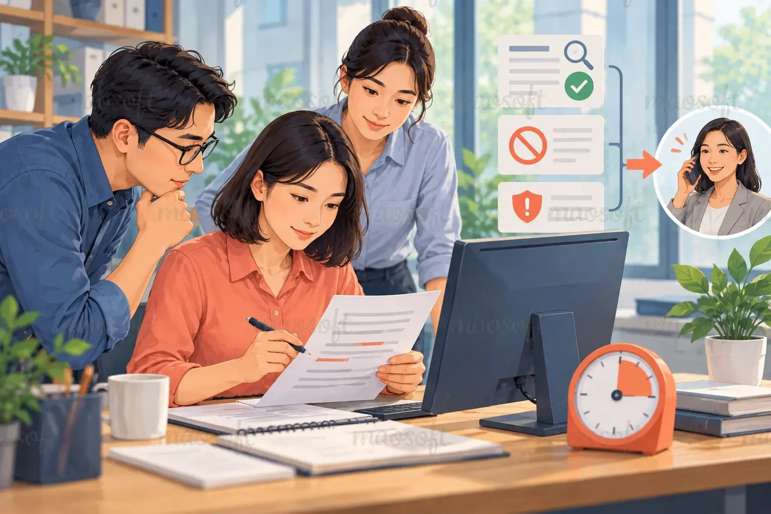 Để nhân viên thử trong công việc thật