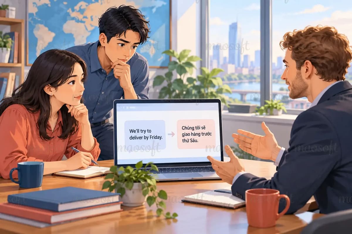 AI dịch thuật trong công việc quốc tế: khi nào cần biên tập viên?