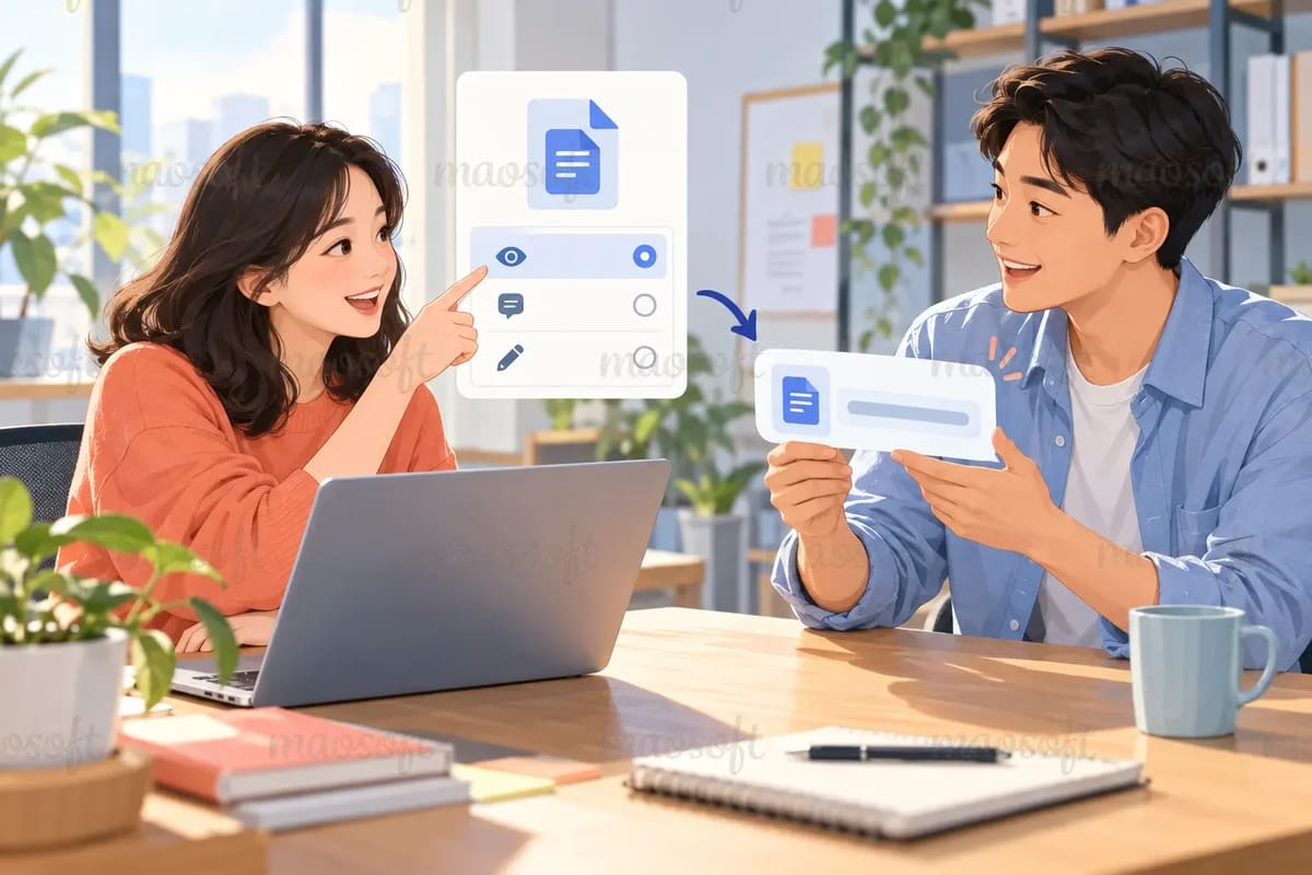 Gửi link tài liệu: kiểm tra quyền trước khi nhắn “bạn xem nhé”