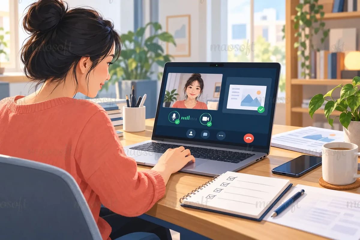 Trước buổi họp online, kiểm tra vài thứ để khỏi cuống lúc vào phòng