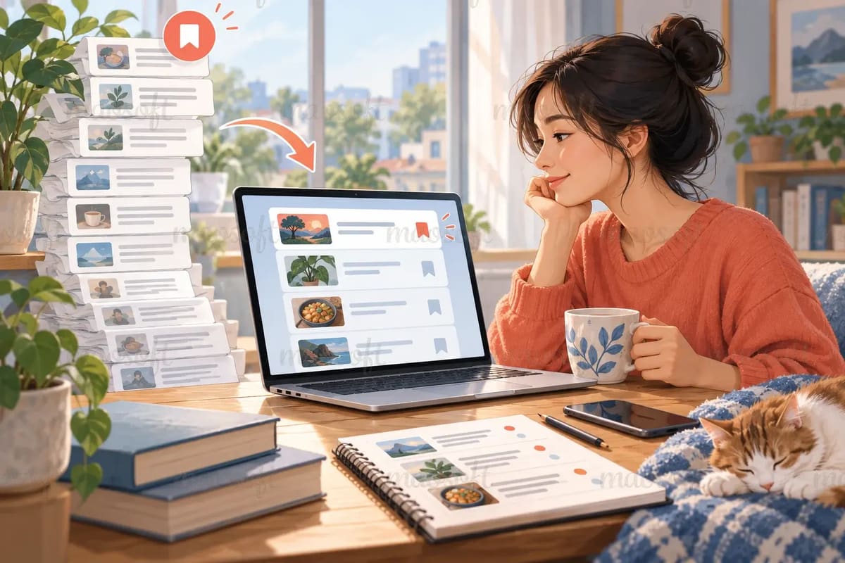Lưu bài đọc để còn quay lại, không chỉ gom cho yên tâm
