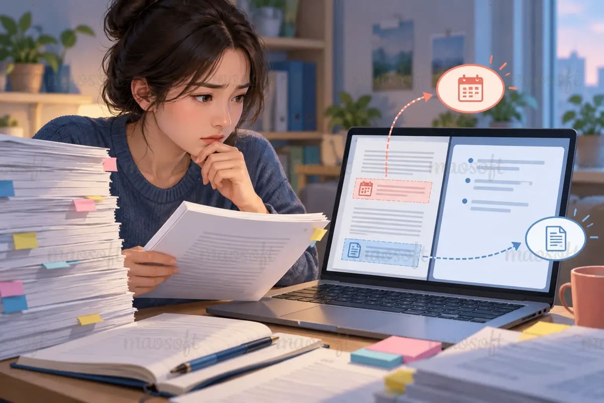 Tóm tắt tài liệu dài: giữ điều gì để người nhận làm tiếp được?