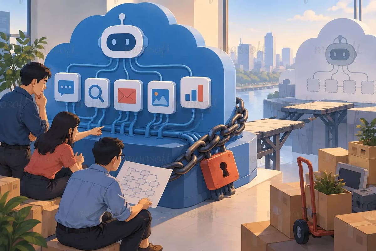 Dùng một nhà cung cấp AI nhưng vẫn có cách chuyển khi cần