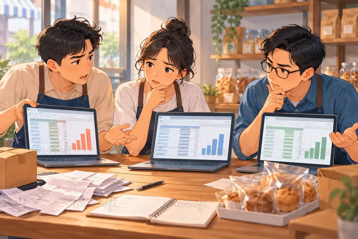 Vì sao cùng một bảng bán hàng lại ra ba con số khác nhau?
