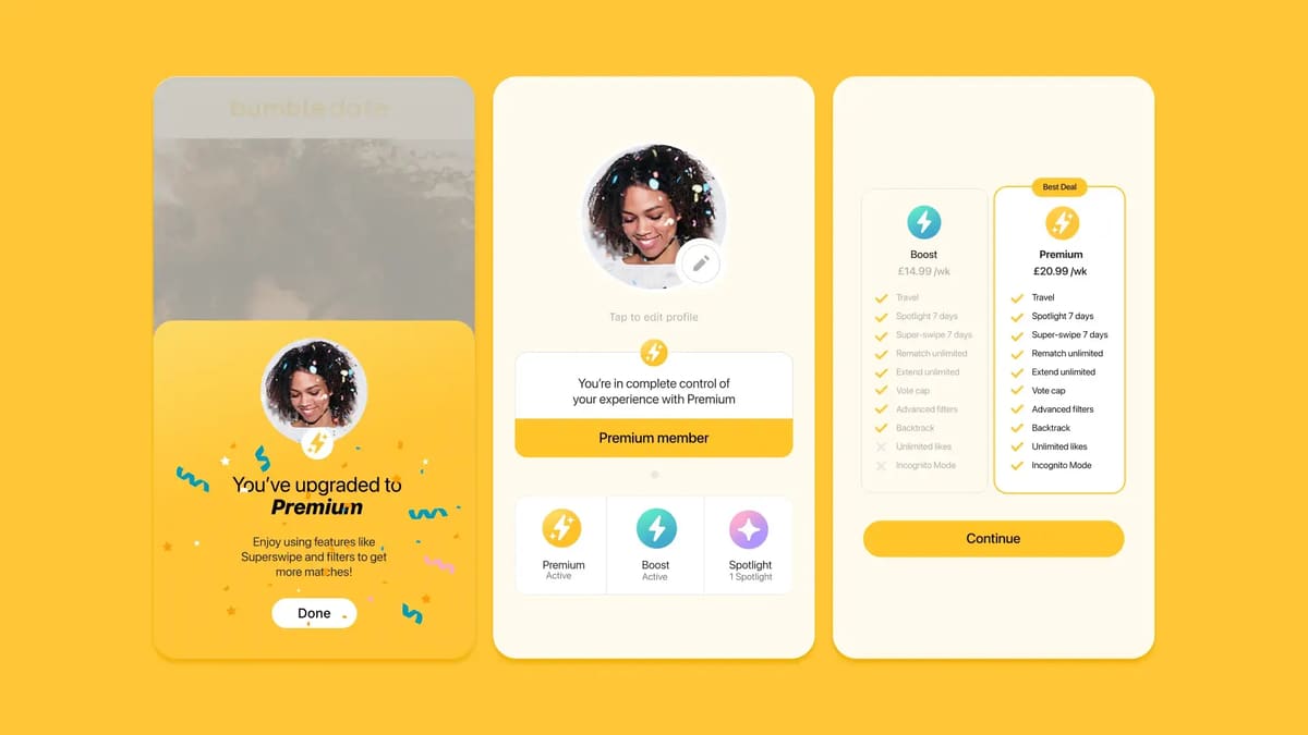 Tính năng Bumble Premium